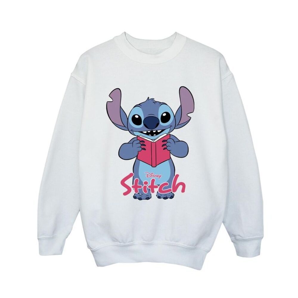 Lilo & Stitch Boys Reading Sweatshirt / White